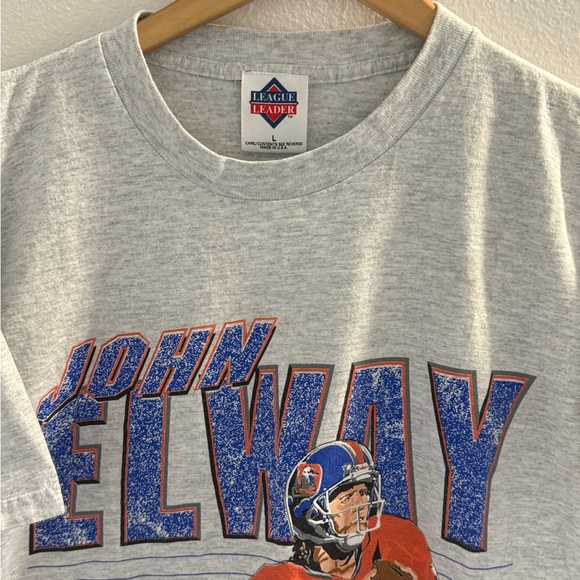 Rare Vintage 1994 John Elway Denver Broncos T Shirt Men’s L Made in the USA - Picture 2 of 9